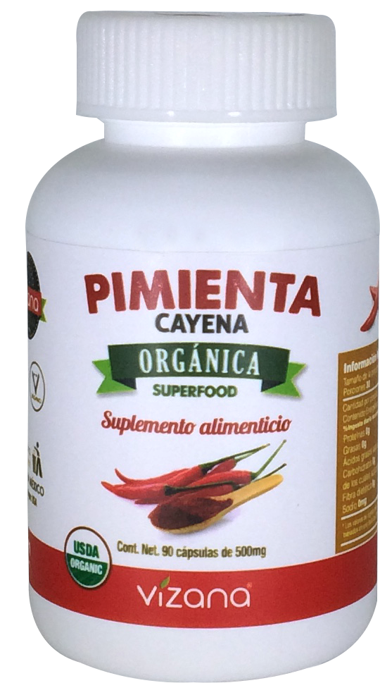 Pimienta cayena frente capsulas