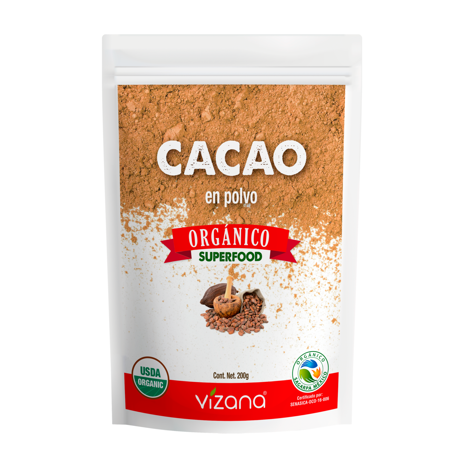 Cacao en polvo orgánico Vizana