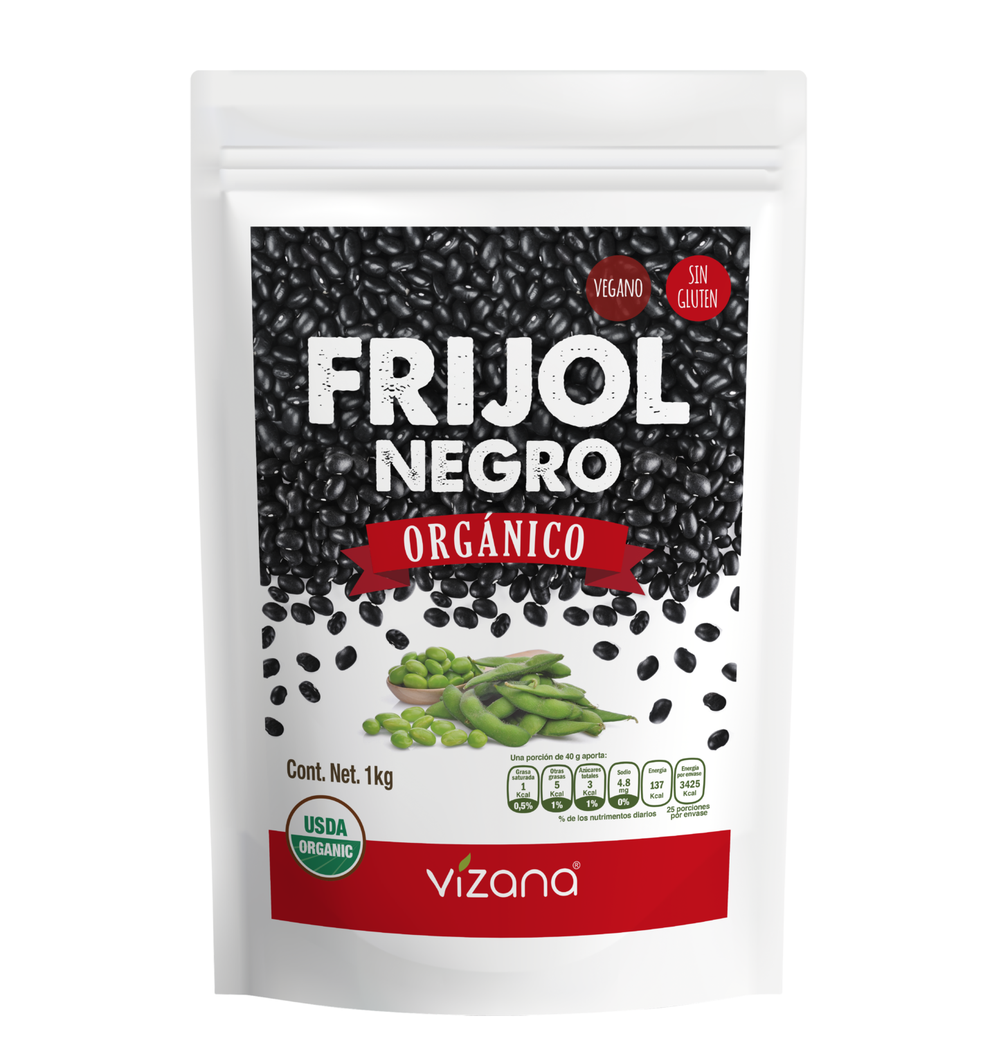 Frijol Negro Orgánico – Vizana